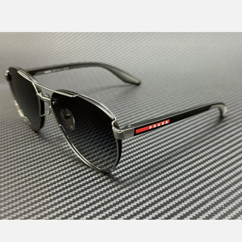Prada 61mm Grey Men's Gradient Sunglasse